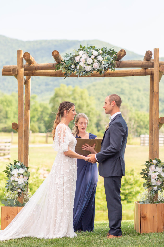 Luray wedding in the Blue Ridge Mountains. 