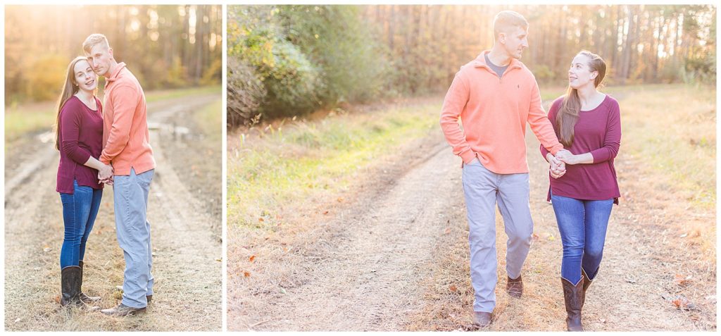 Bright and airy Virginia engagement photos.