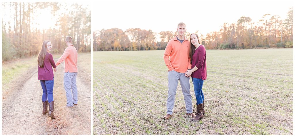 Bright and airy Virginia engagement photos.