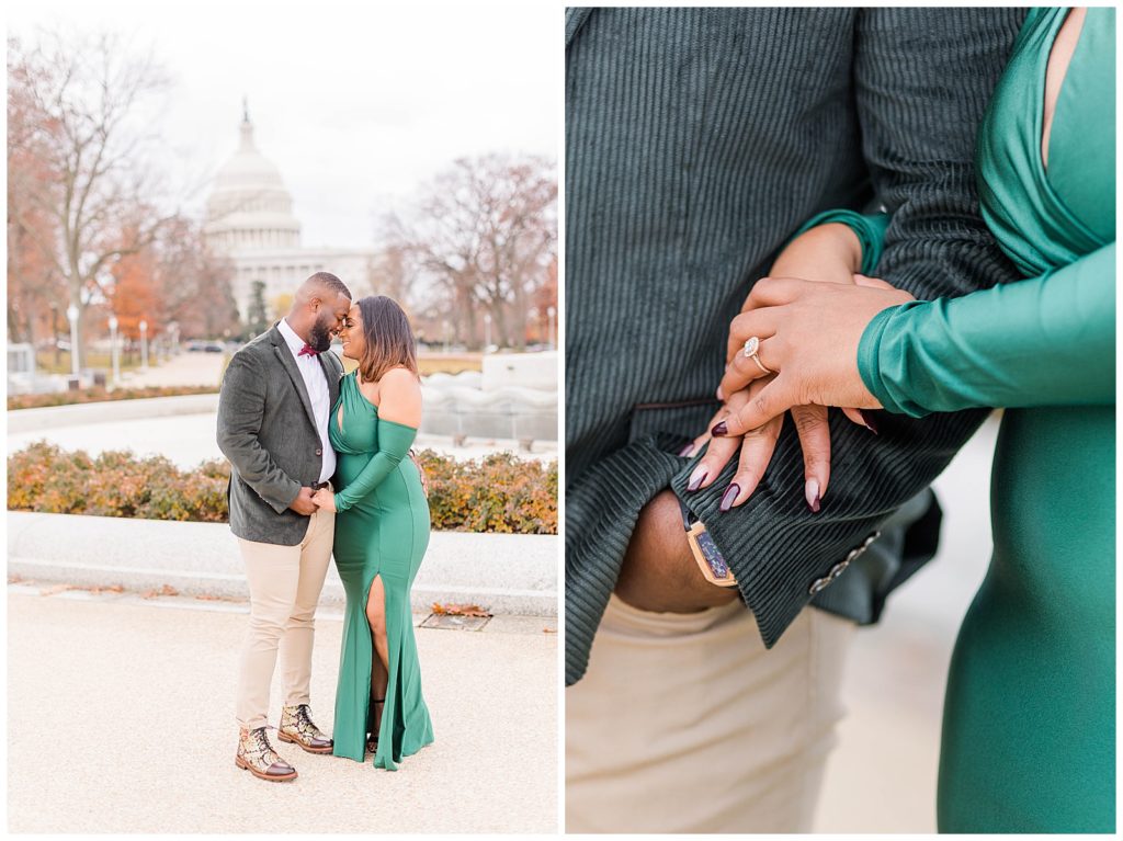Black Washington DC engagement and wedding photographer.